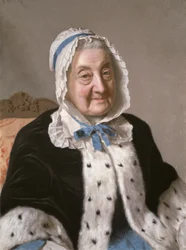 Porträtt av Marthe Marie Tronchin, 1758-61