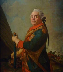 Porträtt av Maurice de Saxe 16961750, marskalk av Frankrike, 1700-talet