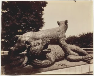 Versailles, Fontaine du Point du Jour, (Tigre Terrassant un Ours av Houzeau)