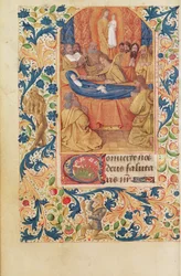Ms Latin 13305 fol.88v Jungfruns död, från 