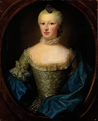 Porträtt av Margaretha Cornelia van de Poll, fru till Cornelis Munter