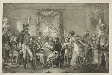 Napoleon vid Storhertigens palats i Florens, tallrik tretton från Napoleons politiska och militära liv