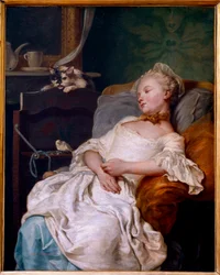 Restmålning av Jean Francois Colson (1733-1803) 1759 sön. 0,92x0,72 m Dijon, Museum of Fine Arts