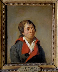 Porträtt av Jean-Paul Marat (1743-1793), läkare, grundare av L