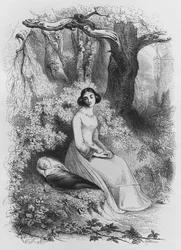 Heloise och Astrolabius, illustration från 