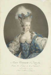 Porträtt av Marie Antoinette Marie Antoinette av Österrike, drottning av Frankrike och Navarra (titel på objektet)