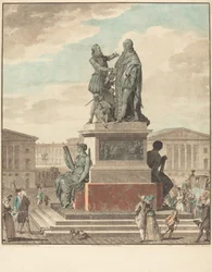 Projekt för att uppföra ett monument för kungen, 1790.