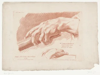 Titelbild med två händer III.e Cahier de Principes de Dessins d