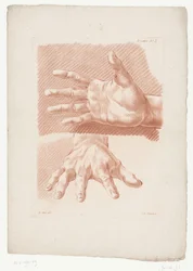 Två händer Kompositioner med mänskliga kroppsdelar (serietitel) IIIe Cahier de Principes de Dessins d