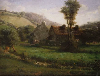 Stuga i ett landskap, c.1871