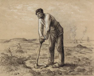 Man med en hacka, ca 1860-62
