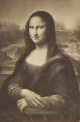 Millets Drawing of the Mona Lisa, 1854-55 (albumin silvertryck)