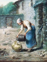 Kvinnan vid brunnen, ca 1866