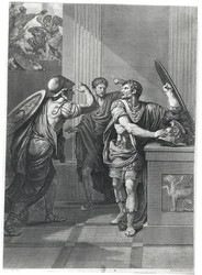 Arcan och Mithridate, illustration från 