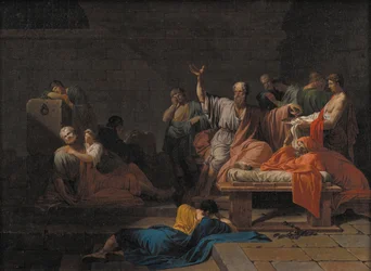 Sokrates död, omkring 1786