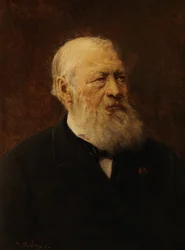 Författaren Hendrik Conscience (olja på duk)
