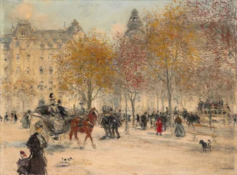 Höst i Paris (olja på duk)