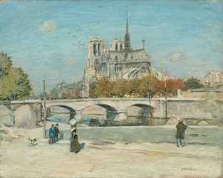 Notre Dame sett från Quai de la Tournelle, ca. 18971902.