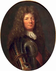 Porträtt av Vauban Sebastien the Prestre (1633-1707), marskalk av Frankrike. Målning av Francois De Troy (1645-1730). Museet i Versailles.