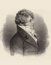 Porträtt av pianisten och kompositören Daniel Steibelt 1765-1823, 1834.