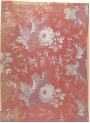 Design för mönstrat siden, ca. 1780-1825.