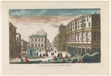 Utsikt över Marcellus teater i Rom Vue du fameux Theatre de Marcellus i Rom (titel på objekt)