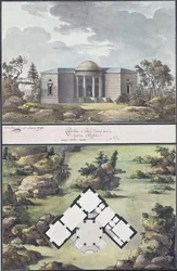 Paviljong i den engelska trädgården, 1795