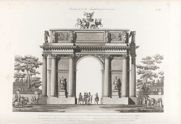 Äreport. Från: Samling av fasader av de viktigaste monumenten byggda i St.-Petersburg, 180