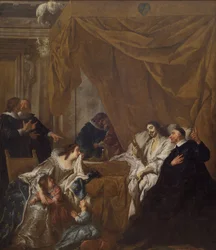 St Vincent de Paul vid Ludvig XIII:s dödsbädd