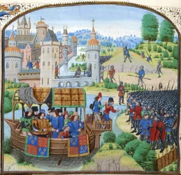 Jean Froissart, Krönikor, 154v, 12148 btv1b8438605hf336, beskärning
