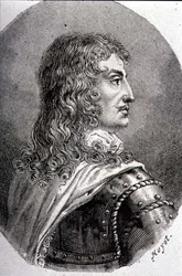 Porträtt av Francois, hertig av La Rochefoucauld (1613-80) (gravyr)