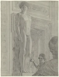 Staty av Antinous Albanien i Capitoline Museum i Rom