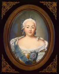 Porträtt av kejsarinnan Elisabeth Petrovna 1709-1762