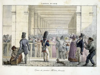 Kö vid Premier Théâtre Français - i "Tableaux de Paris"