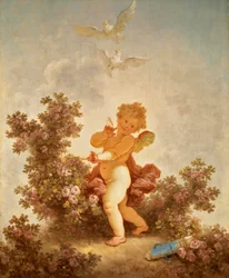 Fragonard - Kärlekens utveckling Kärlekens väktare, 1790-91