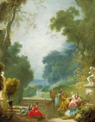 En lek med varma händer, ca 1775-80