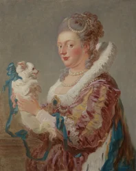 A Woman with a Dog, ca 1769 (olja på duk)