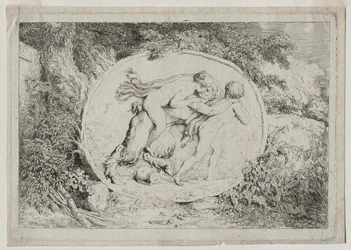 Bachchanals: nymf austa den satyr, ೧೭೬೩.