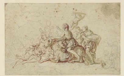 Europa kidnappad av Jupiter i skepnad av en tjur
