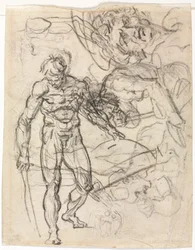 Figurstudier verso, c. 1761.
