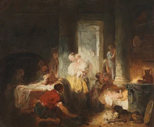 Romersk interiör, ca 1760 (olja på duk)