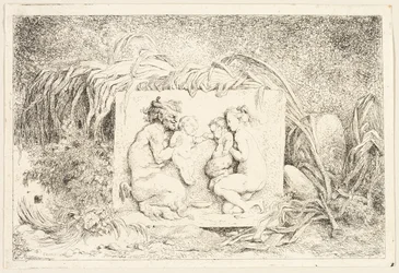 Satyrs familj från Bacchanales, eller Satyrs spel