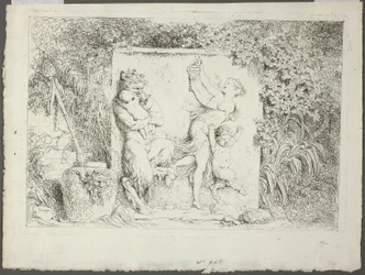 Satyrfamiljen, från Bacchanales, eller Satyrernas spel