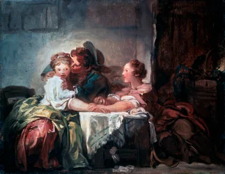 Den fångade kyssen, sent 1700-tal