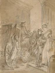 The Departure by Coach, c.1780-89
