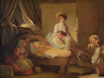 Besöket i barnkammaren, c1775