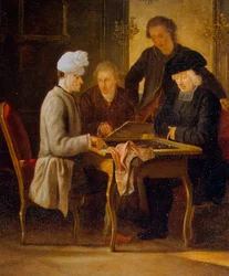 Voltaire vid ett schackbord