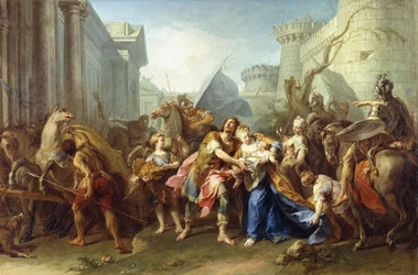 Hector tar avsked från Andromache, 1727