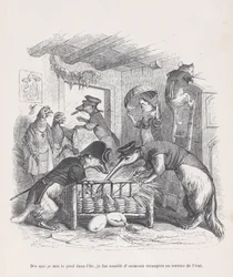 Så fort jag satte min fot på ön... från Scener ur det privata och offentliga livet..., ca. 1837-47.