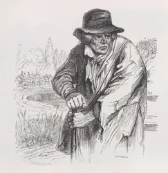 Den gamle vagabonden från Bérangers kompletta verk, 1836.